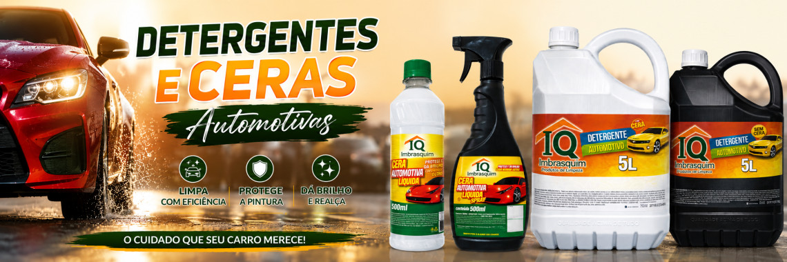 detergente e ceras automotiva
